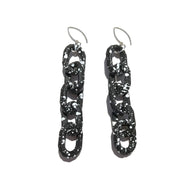 MPR x THE IMAGINARIUM: Bubble Black Splatter 5 Chain Earrings