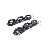 MPR x THE IMAGINARIUM: Bubble Black Splatter 5 Chain Earrings
