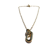 MPR x THE IMAGINARIUM: Bubble Chain Deco Oval Pendant in Gold