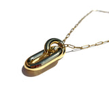 MPR x THE IMAGINARIUM: Bubble Chain Deco Oval Pendant in Gold