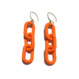 MPR x IMAGINARIUM: Mylar Balloon Chain Short Link Hooks in Velvet Matte Orange