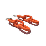 MPR x IMAGINARIUM: Mylar Balloon Chain Short Link Hooks in Velvet Matte Orange