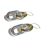 MPR x THE IMAGINARIUM: Bubble Oval Deco Gold+Silver Earrings