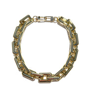 MPR x IMAGINARIUM: Bubble Chain Rectangle Gold Necklace