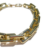 MPR x IMAGINARIUM: Bubble Chain Rectangle Gold Necklace