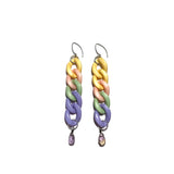 MPR x IMAGINARIUM: Pastel Triple Rectangle Chain + Aquamarine Earrings