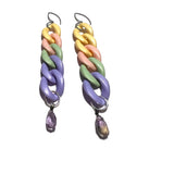 MPR x IMAGINARIUM: Pastel Triple Rectangle Chain + Aquamarine Earrings