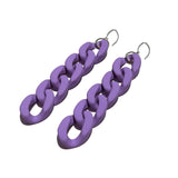 MPR x IMAGINARIUM: Velvet Matte Curb Medium Chain Link Hooks in Lavender