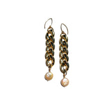 MPR x IMAGINARIUM: Gold+Pearl Curb Chain Earrings