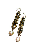 MPR x IMAGINARIUM: Gold+Pearl Curb Chain Earrings