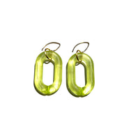 MPR x IMAGINARIUM: Smoky Lime Bubble Chunky Chain Link Earrings