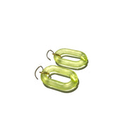 MPR x IMAGINARIUM: Smoky Lime Bubble Chunky Chain Link Earrings