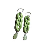 MPR x IMAGINARIUM: Mint Curb Chain + Aquamarine Earrings