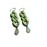 MPR x IMAGINARIUM: Mint Curb Chain + Aquamarine Earrings