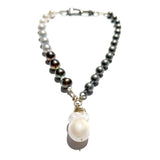 MPR x IMAGINARIUM: Pearl Melange Necklace in Yin Yang with Baroque Pearl Pendant