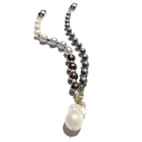 MPR x IMAGINARIUM: Pearl Melange Necklace in Yin Yang with Baroque Pearl Pendant