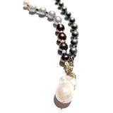 MPR x IMAGINARIUM: Pearl Melange Necklace in Yin Yang with Baroque Pearl Pendant