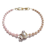 MPR x IMAGINARIUM: Pearl Melange Necklace in Triple Pink