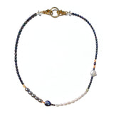 Sea Change Pearl Necklace- Peacock Colorblock
