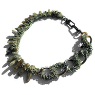 MPR x THE IMAGINARIUM: Green Crystal Chain Necklace
