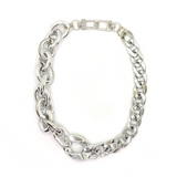 MPR x THE IMAGINARIUM: Mashup Mylar Balloon Chain Link Necklace #1 in Silver