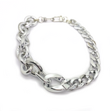MPR x THE IMAGINARIUM: Mashup Mylar Balloon Chain Link Necklace #1 in Silver