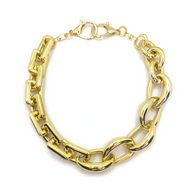 MPR x THE IMAGINARIUM: Mashup Mylar Balloon Chain Link Necklace #2 in Gold
