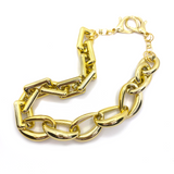 MPR x THE IMAGINARIUM: Mashup Mylar Balloon Chain Link Necklace #2 in Gold