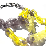 MPR x THE IMAGINARIUM: Mashup Mylar Balloon Chain Link Necklace #_Yellow+Smoke