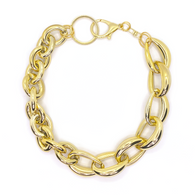 MPR x THE IMAGINARIUM: Mashup Mylar Balloon Chain Link Necklace #4 in Gold