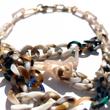 MPR x THE IMAGINARIUM: Mashup Mylar Balloon Chain Link Necklace #6 in Tortoise