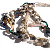 MPR x THE IMAGINARIUM: Mashup Mylar Balloon Chain Link Necklace #6 in Tortoise