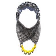 MPR x THE IMAGINARIUM: Mashup Mylar Balloon Chain Link XL Necklace #7 in Touch of Yellow
