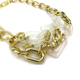 MPR x THE IMAGINARIUM: Medium Shape Play Necklace in Opaque+Shiny Gold