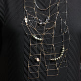 Gamut: Multi Ladder Necklace with Stones