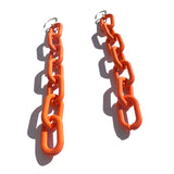 MPR x THE IMAGINARIUM: Mylar Balloon Chain Large Link Hooks in Neon Tangerine