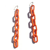 MPR x THE IMAGINARIUM: Mylar Balloon Chain Large Link Hooks in Neon Tangerine