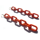 MPR x THE IMAGINARIUM: Mylar Balloon Chain Large Link Hooks in Neon Tangerine