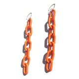 MPR x THE IMAGINARIUM: Mylar Balloon Chain Large Link Hooks in Neon Tangerine
