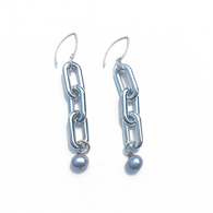 MPR x THE IMAGINARIUM: Mylar Balloon Pearl Chain Link Hooks in Silver