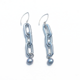 MPR x THE IMAGINARIUM: Mylar Balloon Pearl Chain Link Hooks in Silver