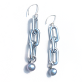 MPR x THE IMAGINARIUM: Mylar Balloon Pearl Chain Link Hooks in Silver
