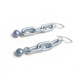 MPR x THE IMAGINARIUM: Mylar Balloon Pearl Chain Link Hooks in Silver