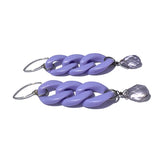 MPR x IMAGINARIUM: Curb Chain Lavender and Amethyst Earrings