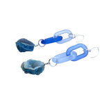 MPR x THE IMAGINARIUM: Bubble Druzy Quartz Blue Earrings