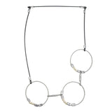 MPR Maxi Cable Collection: Offside Pearl Chain Necklace in Black+Steel