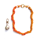MPR x THE IMAGINARIUM: Orange Crush Pearl Chain Links Necklace