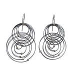 Orbiting Circle Hook Earrings
