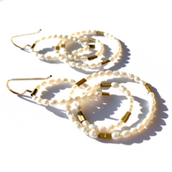 MPR x Golden Glow Earrings: Pearl Deco Drops