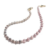 MPR x IMAGINARIUM: Pearl Melange Necklace in Mauve Pearl and Moonstone